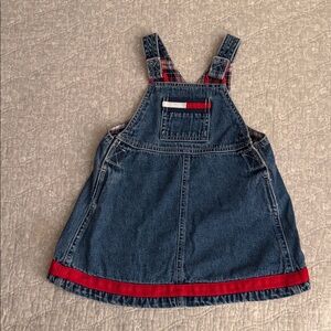 Vintage Tommy Hilfiger Baby Girls Denim Overalls 12-18M